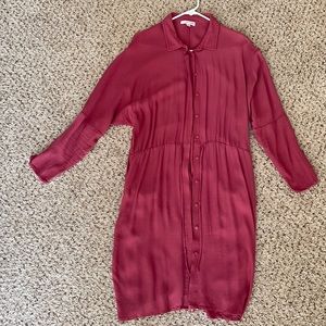 Downeast red 100%rayon dress
